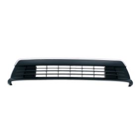 2012-2015 Toyota Prius- Plug-In Front Bumper Grille- Partial Primed- W/ Chrome Mldg- W/O Fog Hole - TO1036138-2