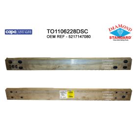 2016-2022 Toyota Prius Rear Bumper Rebar- Aluminum - TO1106228-2