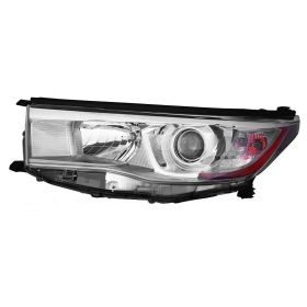 2014-2016 Toyota Highlander Head Lamp Driver Side W/Smoked Chrome Bezel HQ - OEM# 811500E250 - TO2502225-3