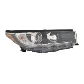 2017-2018 TOYOTA HIGHLANDER Passenger Side Halogen Headlight Assembly - TO2503253 OEM# 811100E390