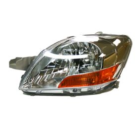 2007-2012 Toyota Yaris- Sedan Headlamp Unit   Lh (Driver Side)- Base Model- W/O Sport - TO2518108-2