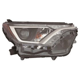 2016-2018 Toyota Rav4 - Passenger Side Halogen Headlight Lens And Housing - TO2519189