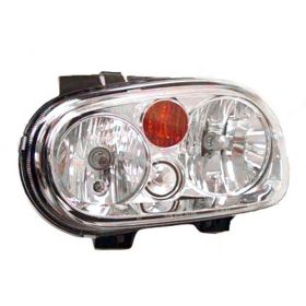 2002 Volkswagen Golf (1999-) Head Lamp Passenger Side W/Fog HQ - OEM# 1J0941018E - VW2503126-3