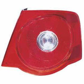 2005-2007 Volkswagen Jetta (2005-) (Type 5) Tail Lamp Passenger Side (Red Lens) HQ - OEM# 1K5945096J - VW2801123-3