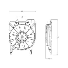Acura RDX 2007-2012 Passenger Side A/c Condenser Fan Assembly - AC3113109 - OEM - 38616RWCA01