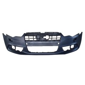 2012-2015 Audi A6 Bumper Front W/H/Lp Wash Hole W/O Sensor Hole W/O S-Line Pkg Primed - OEM# 4G0807065GRU - AU1000207-3
