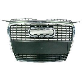 2006-2008 Audi A3 Grille (Chrome/Primed-Black) W/O Sport Pkg - OEM# 8P4853651AVMZ - AU1200115-3