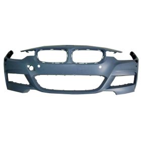 2013-2018 BMW 3 Series Sedan (1999-) Bumper Front Primed W/M-Pkg/Washer/Park Distance/Camera W/O Park Sensor - OEM# 51118067960 - BM1000288-3