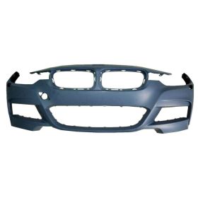 2013-2018 BMW 3 Series Sedan (1999-) Bumper Front Primed W/M-Pkg/Washer W/O Park Sensor - OEM# 51118067957 - BM1000290-3