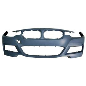 2013-2018 BMW 3 Series Sedan (1999-) Bumper Front Primed W/M-Pkg W/O Washer Holes/Park Distance Control - OEM# 51118067951 - BM1000295-3