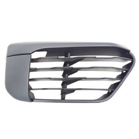 2016-2019 BMW X1 Grille Lower Passenger Side Matte Black W/O Sensor Base Model - OEM# 51117453982 - BM1039203-3