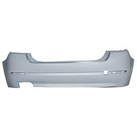 2011-2013 Bmw 5 Series Rear Bumper Cover- Primed Gray- W/O M Pkg (528I)- W/O Sensor Holes - BM1100247-2