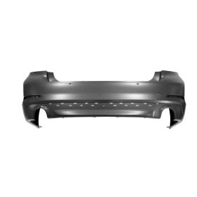 2017-2019 BMW 5 Series  Bumper Rear Primed W/Park Assist/Park Distance/ Trim Lines  (For 530 Series W/O M-Pkg) - OEM# 51127475601 - BM1100377-3