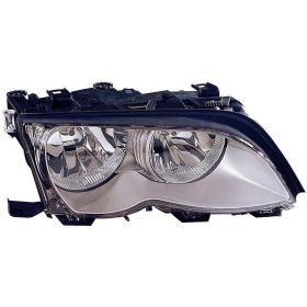 2002-2005 BMW 3 Series Coupe Head Lamp Passenger Side Chrome Halogen HQ - BM2503165-3