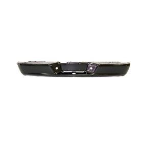 2005-2011 Dodge Dakota Rear Step Bumper Face Bar- (W/ License Lamps)- Black - CH1102362-2
