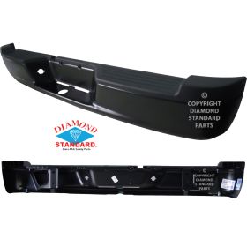 2005-2010 Dodge Dakota Pickup Bumper Rear Black Assembly - OEM# 55077652ABPFM - CH1103114-3
