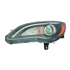 2011-2014 Chrysler 200 Convertible Head Lamp Driver Side Halogen Black Bezel S Model HQ - OEM# 68088067AG - CH2502275-3