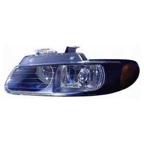 1998-1999 Chrysler Town & Country Performance Headlamp Set Lh (Driver Side)+Rh  (Passenger Side) - Black Lens And Housing - CH2505110-2