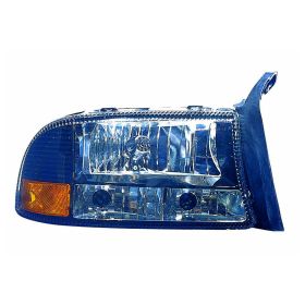 1997-2004 Dodge Dakota Performance Headlamp Set Lh (Driver Side)+Rh  (Passenger Side) -Built-In Signal And Marker - Diamond - Black - CH2505114-2