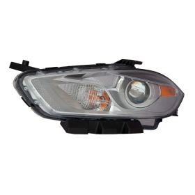 2013-2015 Dodge Dart Head Lamp Driver Side Halogen Chrome Bezel HQ - OEM# 68081389AL - CH2518143-3