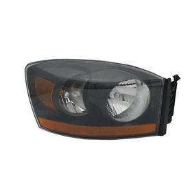 2006 Dodge Pickup Dodge Ram1500 Head Lamp Passenger Side W/Black Bezel HQ - OEM# 55372814AB - CH2519115-3