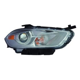 2013-2015 Dodge Dart Head Lamp Passenger Side Halogen Chrome Bezel HQ - OEM# 68081388AL - CH2519143-3