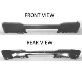 1998-2000 Ford Ranger Pickup Front Bumper-Painted W/O Flare Holes - FO1002347-2