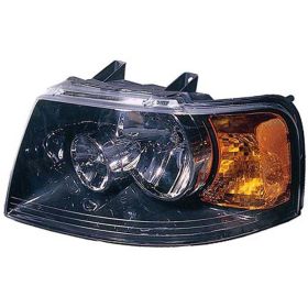 2003-2006 Ford Expedition Head Lamp Passenger Side Black Bezelw/Off Road Pkg HQ - OEM# 2L1Z13008BA - FO2503198-3