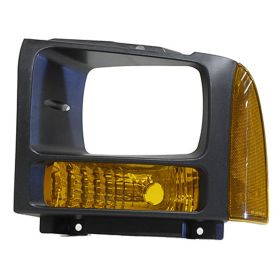 2005 Ford Pickup Ford Superduty Side Marker Lamp Driver Side Gray Trim Ring HQ - FO2520182-3