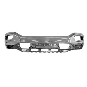 Front Bumper Face Bar- Chrome- W/O Park Sensor Holes Oem# 23243501