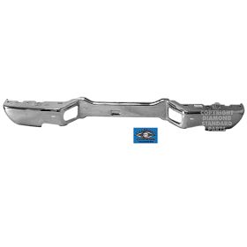 2004-2012 Chevrolet Colorado Rear Bumper Facebar- Chrome- Fleetside- Step Type- W/O Tow- 1St Design - GM1102549-2