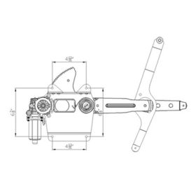 Chevrolet Astro Van 1985-2005 Driver Side Front Window Regulator - GM1350150