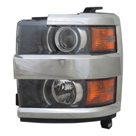 2015-2019 Chevrolet Pickup Chevy Silverado 2500 Head Lamp Assembly Driver Side W/Chrome Trim HQ - OEM# 84388592 - GM2502416-3