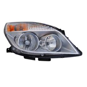 2008-2009 Saturn Aura Head Lamp Passenger Side W/O High Beam Heat Shield Frontom 4/12/07 HQ - OEM# 25854633 - GM2503292-3