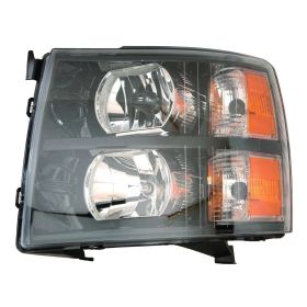 2007-2010 Chevrolet Silverado 1500 Performance Headlamp Set Lh (Driver Side)+Rh  (Passenger Side) - Oem Style (Black Bezel) - GM2505135-2