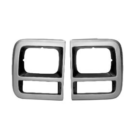 1992-1996 Chevrolet Van- Full Size-G Series Headlamp Door- Single Headlight- Silver  Rh (Passenger Side) - GM2513181-2