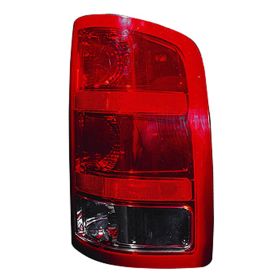 2009-2013 Gmc Pickup Gmc Sierra Hybrid Tail Lamp Passenger Side Exclude Base/Dually/Denali W/O Dark Red Trim W/Large 3047 Back-Up Bulb HQ - OEM# 25958485 - GM2801208-3
