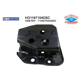 2012-2015 Honda Civic Hybrid Rear Passenger Side Bumper Impact Bar Bracket - Diamond Standard Certified - HO1167104DSCOEM #71535TR2A00ZZ