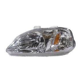 Honda Civic Coupe 1999-2000 Driver Side Head Light Assembly - HO2502113 OEM# 33151S01A02