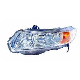 2006-2009 Honda Civic- Coupe Performance Headlamp Set Lh (Driver Side)+Rh  (Passenger Side) - Projector Style - Led - Chrome - HO2505144-2