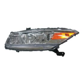 2008-2010 Honda Accord- Coupe (Except Hybrid) Performance Headlamp Set Lh (Driver Side)+Rh  (Passenger Side) - Clear Lens - Chrome Housing - HO2505159-2