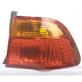 Honda Civic Sedan 1999-2000 Passenger Side Outer Tail Light Lens And Housing - HO2819111 OEM# 33501S04A51
