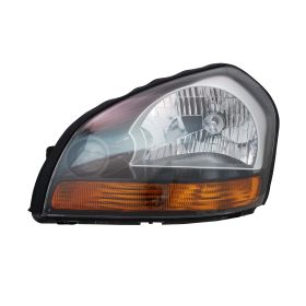 2008-2009 Hyundai Tucson Head Lamp Driver Side Orange Reflector Black Bezel HQ - OEM# 921012E051 - HY2502165-3