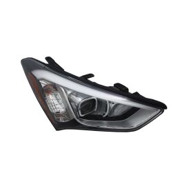 2013-2016 Hyundai Santa Fe Sport Head Lamp Passenger Side Halogen Sports Black Bezel HQ - OEM# 921024Z010 - HY2503169-3