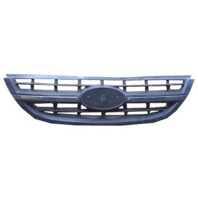 2004-2006 Kia Spectra (2004-)(Sedan) Grille (W/Chrome Insert) Matte-Black - KI1200134-3