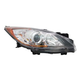 2010-2013 Mazda 3 Passenger Side Halogen Headlight Lens And Housing - Best Value - MA2519130OEM #BBM4510K0K