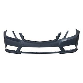 2010-2013 Mercedes E350 Bumper Front Primed W/O Sensor W/O H L Washer Hole W/Amg Sport Pkg Sedan - OEM# 2128802440 - MB1000302-3