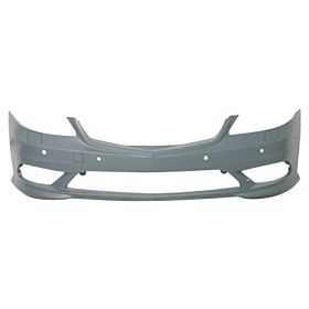 2012-2013 Mercedes S350 Bluetec Bumper Front Primed W/Sensor W/Amg Pkg W/Led Doorive Lamp Slot - OEM# 22188043409999 - MB1000336-3