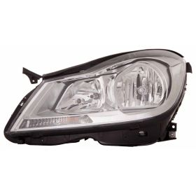 2012-2014 Mercedes Benz C250- Sedan Headlamp Assembly, Lh (Driver Side)- W/O Cornering Lamp- Chrome - MB2502187-2