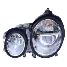 2000-2002 Mercedes Benz E320- Sedan Performance Headlamp Set Lh (Driver Side)+Rh  (Passenger Side) - Projector - Halogen - Chrome - MB2505100-2